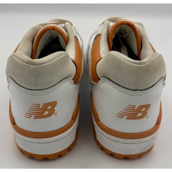 New Balance 550 White Burnt Orange Sneakers Retro BB550LSC Sz 11.5 # 318 main image 5
